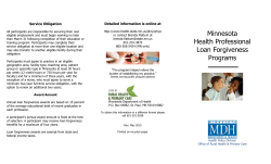 Brochure about loan forgiveness programs (PDF)