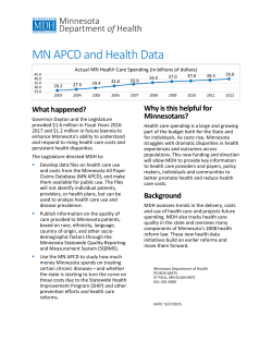 APCD and Health Data (PDF)