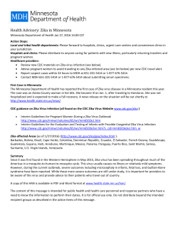 HAN: Zika in Minnesota (PDF)