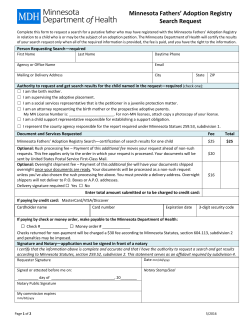 MFAR Search Request Form (PDF)