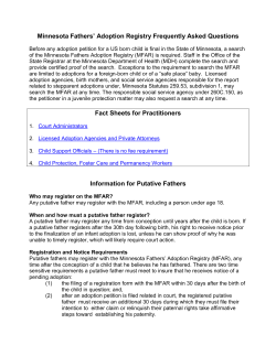 MFAR Information and Practitioner Factsheets (PDF)