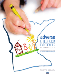 Adverse Childhood Experiences in Minnesota - Executive Summary