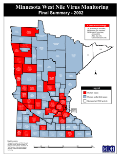 2002 - Map of counties with positive birds, horses and humans (PDF)