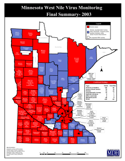 2003 - Map of counties with positive birds, horses and humans (PDF)