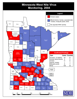 2004 - Minnesota West Nile Virus Monitoring (PDF)
