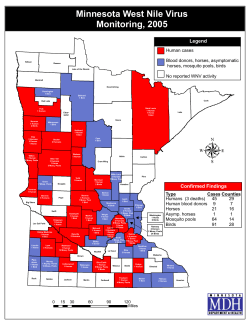 2005 - Minnesota West Nile Virus Monitoring (PDF)