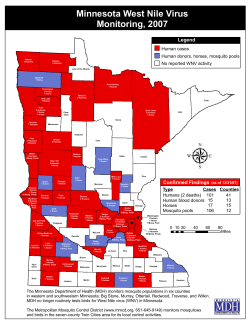 2007 - Minnesota West Nile Virus Monitoring (PDF)