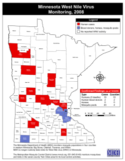 2008 - Minnesota West Nile Virus Monitoring (PDF)