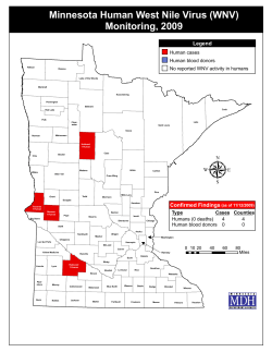 2009 - Minnesota West Nile Virus Monitoring (PD)