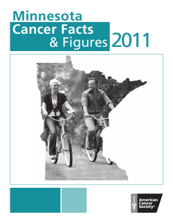 Key Cancer Facts For Minnesota Including Cervical Cancer (PDF)
