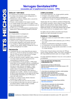STD Facts: Genital Warts (HPV) (Spanish) (PDF)