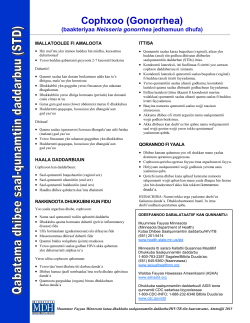 STD Facts: Gonorrhea (Oromo) (PDF