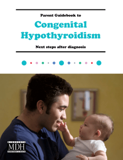 Parent Guidebook: Congenital Hypothyroidism (CH) (PDF)