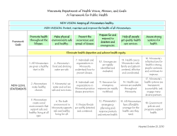 MDH Goals (PDF: 160KB/1 page)