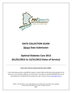 Technical Specifications of Optimal Diabetes Care Measure