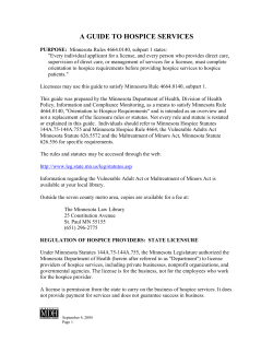 A Guide to Hospice Care Services (PDF: 31KB/8 pages)