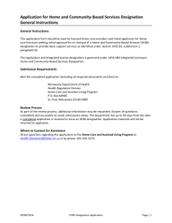 Application: Home and Community-Based Services Designation (PDF)