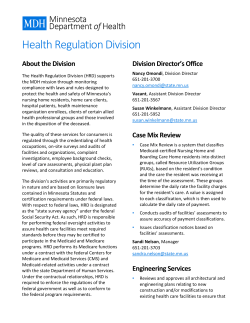 Health Regulation Division - Fact Sheet (PDF: 75KB/3 pages)