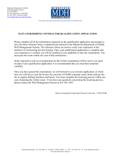 Qualification Application for Elevator Boring Contractor (PDF)