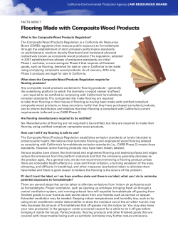 Flooring Made with Composite Wood Products (PDF)