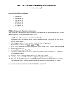 Unit 3 FRQ's - Parties Elections and Interest Groups