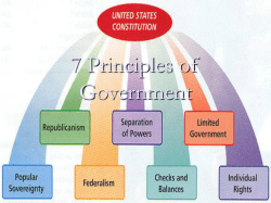 7 Principles of Government
