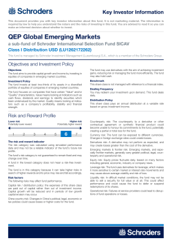 Key Investor Information Document