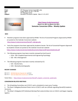 Update 03/14/11 &ndash; 03/18/11