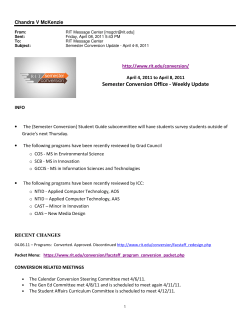 Update 04/04/11 &ndash; 04/08/11