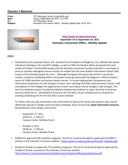 Update 09/19/11 &ndash; 09/23/11