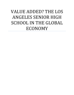 la senior high school global economy