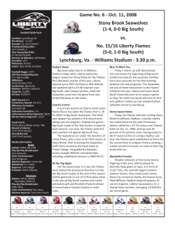 Stony Brook Game Notes
