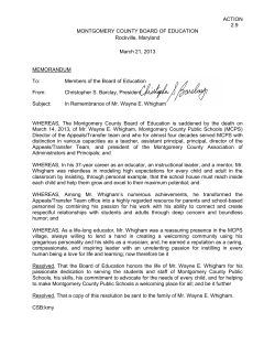 A resolution in remembrance of Wayne E. Whigham