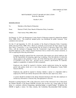 Read the Board of Education memo and see changes to the policy