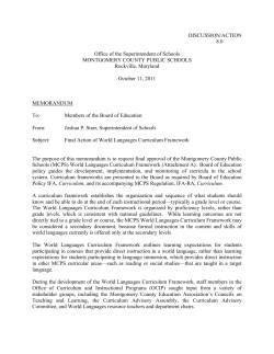 Read the Board Memo and See the Framework