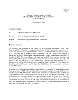 Elementary Integrated Curriculum (EIC) Framework