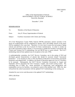 Facilities Assessment with Criteria Testing (FACT)