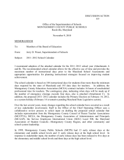 approved the calendar for the 2011–2012 school year