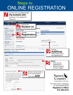 HOW TO REGISTER ONLINE