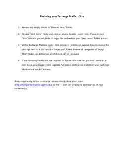 "How to reduce your Exchange Mailbox Size