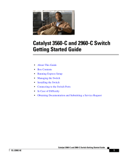 Catalyst 3560-C and 2960-C Getting Started Guide