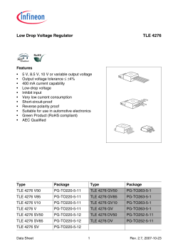 TLE4276 T)-220 fix and adj LDO 400mA.PDF