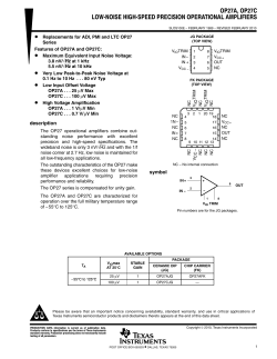 TI OP27, old op amp.PDF