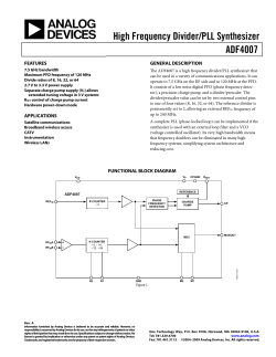 ADF4007 AnaDev PLL 7.5GHz.pdf