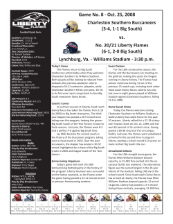 Charleston Southern Game Notes