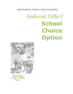 FAQs about School Choice