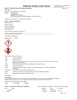 Material Safety Datasheet 25561 (PDF)