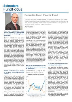 Fund Focus: Fixed Income