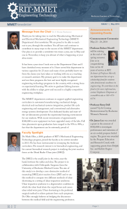 MMET NEWSLETTER 2014