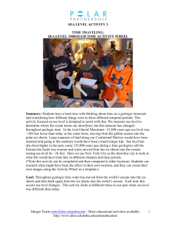 Time Traveling With Sea Level